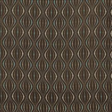 Midcentury Chocolate by Kasmir Fabric 1420 100% Polyester CHINA 12,000 Wyzenbeek Double Rubs H: 3 4/8 inches, V: 4 6/8 inches 56 - 57 - Fabric Carolina - Kasmir