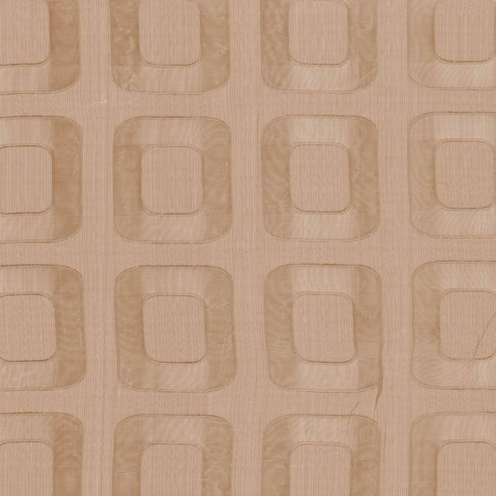 Midcentury Sheer Camel by Kasmir Fabric 5012 CHINA Not Tested H: 10 inches, V:9 4/8 inches 112 - 114 - Fabric Carolina - Kasmir