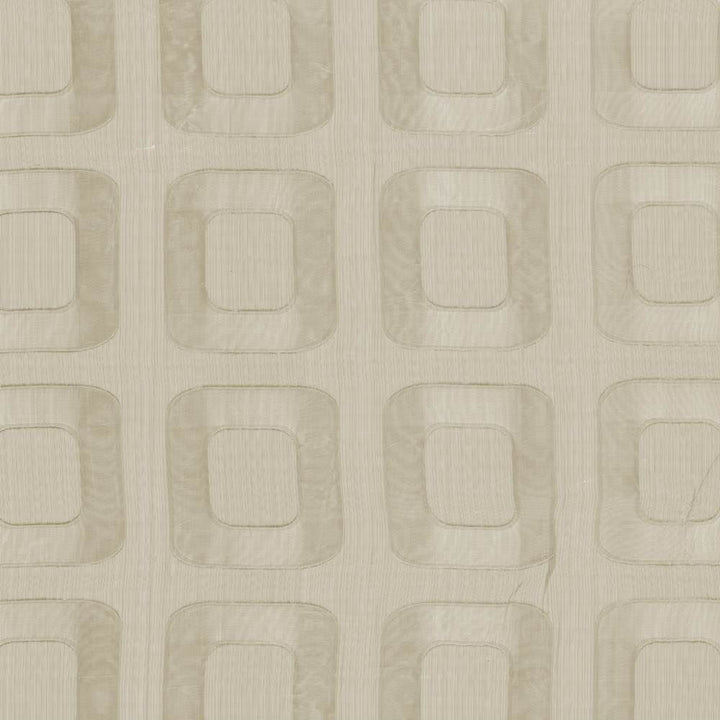 Midcentury Sheer Ivory  by Kasmir Fabric See sample 100% Polyester
 CHINA Not Tested </p><p>Repeat: Horizontal: 10 inches and Vertical: 9 4/8 inches 112  - Fabric Carolina -