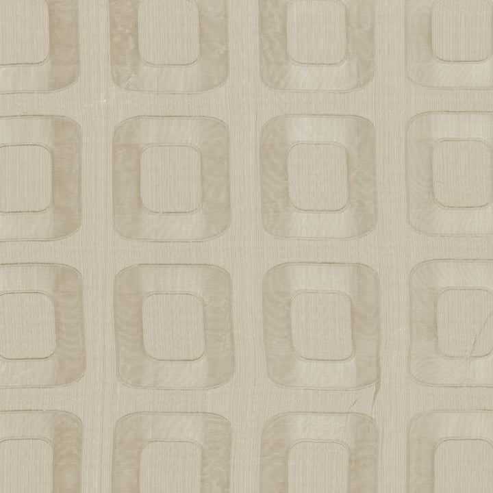 Midcentury Sheer Ivory by Kasmir Fabric 5012 CHINA Not Tested H: 10 inches, V:9 4/8 inches 112 - 114 - Fabric Carolina - Kasmir