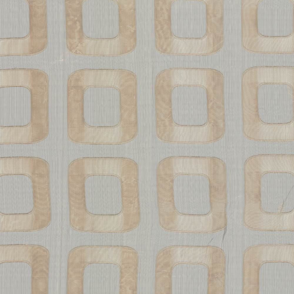 Midcentury Sheer Silver by Kasmir Fabric 5012 100% Polyester CHINA Not Tested Horizontal: 10 inches and Vertical: 9 4/8 inches 112 - 114 - Fabric Carolina -