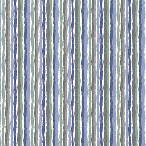 Midgy Stripe Roly Poly Blue by Kasmir Fabric