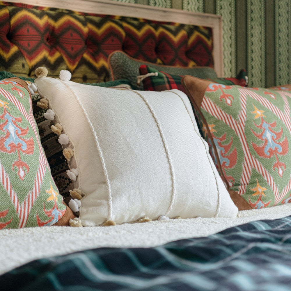 MILCHSCHAUM  Cushion (LC40200) by Mind The Gap | LC40200 | TYROL APRES-SKI HOME COLLECTION | 20 x 20 in | Off White | Fabric Carolina | https://www.fabriccarolina.com/