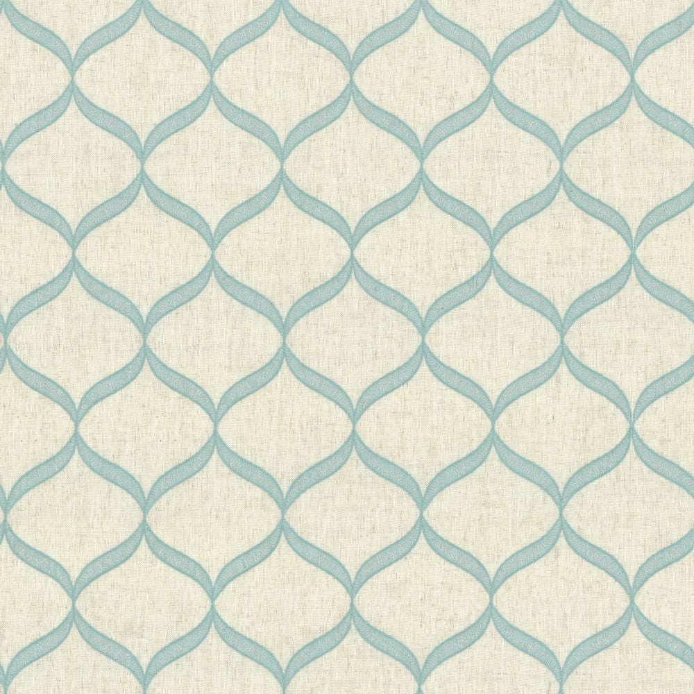 Mimosa Teal by Kasmir Fabric 5135 50% Polyester
40% Cotton
10% Linen
 CHINA </p><p>Repeat: Horizontal: 6 inches and Vertical: 7 6/8 inches 52 - Fabric Carolina -