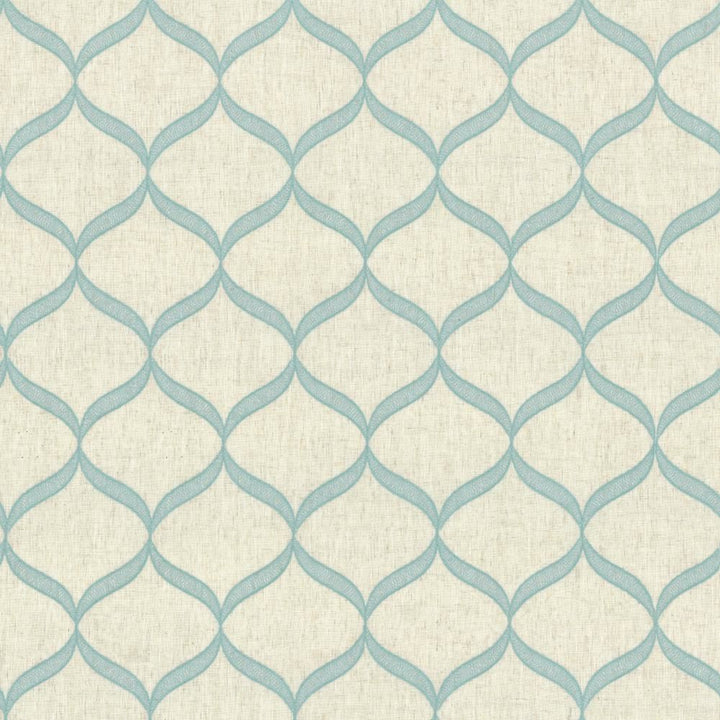 Mimosa Teal by Kasmir Fabric 5135 50% Polyester
40% Cotton
10% Linen
 CHINA </p><p>Repeat: Horizontal: 6 inches and Vertical: 7 6/8 inches 52 - Fabric Carolina -