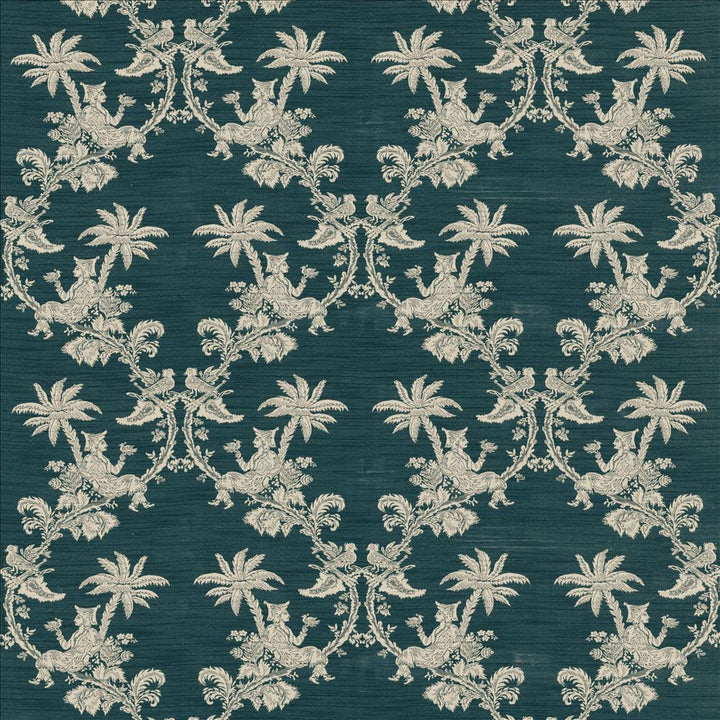 Ming Garden Prussian by Kasmir Fabric 1436 66% Rayon
34% Polyester
 USA 42,000 Wyzenbeek Double Rubs Horizontal: 27 inches and Vertical: 26 6/8 inches 55 - Fabric Carolina -
