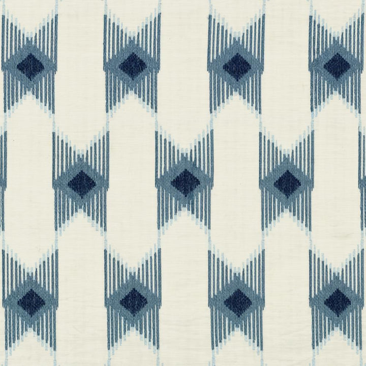Minnetonka Blue by Kasmir Fabric 1463 80% Cotton
20% Rayon
 INDIA </p><p>Repeat: Horizontal: 6 5/8 inches and Vertical: 15 2/8 inches 52 - Fabric Carolina -
