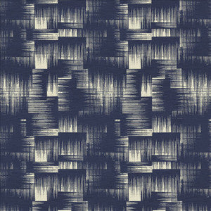 Miracle Mile Navy by Kasmir Fabric