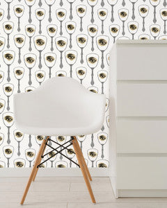 MIRROR'S EYE Neutral Premium Wallpaper (WP20082) by Mind The Gap