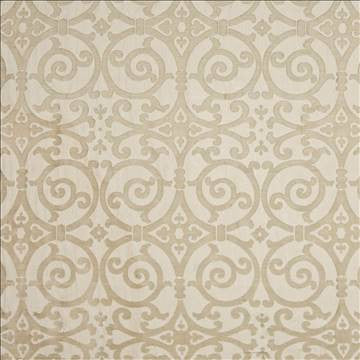 Modern Scroll Alabaster by Kasmir Fabric 1386 68% Polyester 32% Rayon CHINA 15,000 Wyzenbeek Double Rubs H: 14 4/8 inches, V: 18 4/8 inches 54 - Fabric Carolina - Kasmir