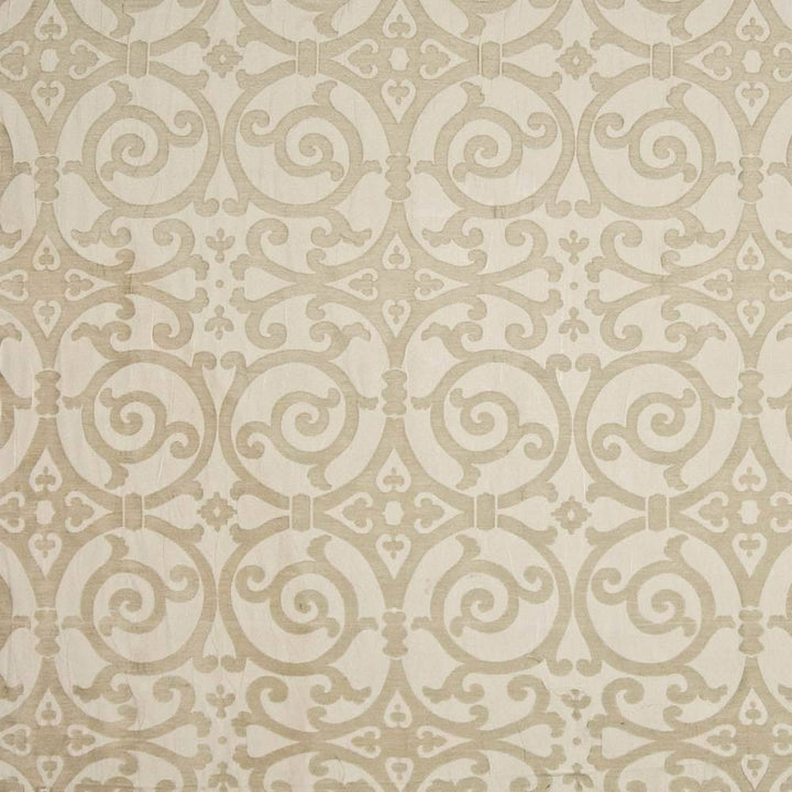 Modern Scroll Alabaster by Kasmir Fabric 1386 CHINA 15,000 Wyzenbeek Double Rubs H: 14 4/8 inches, V:18 4/8 inches 54 - Fabric Carolina - Kasmir