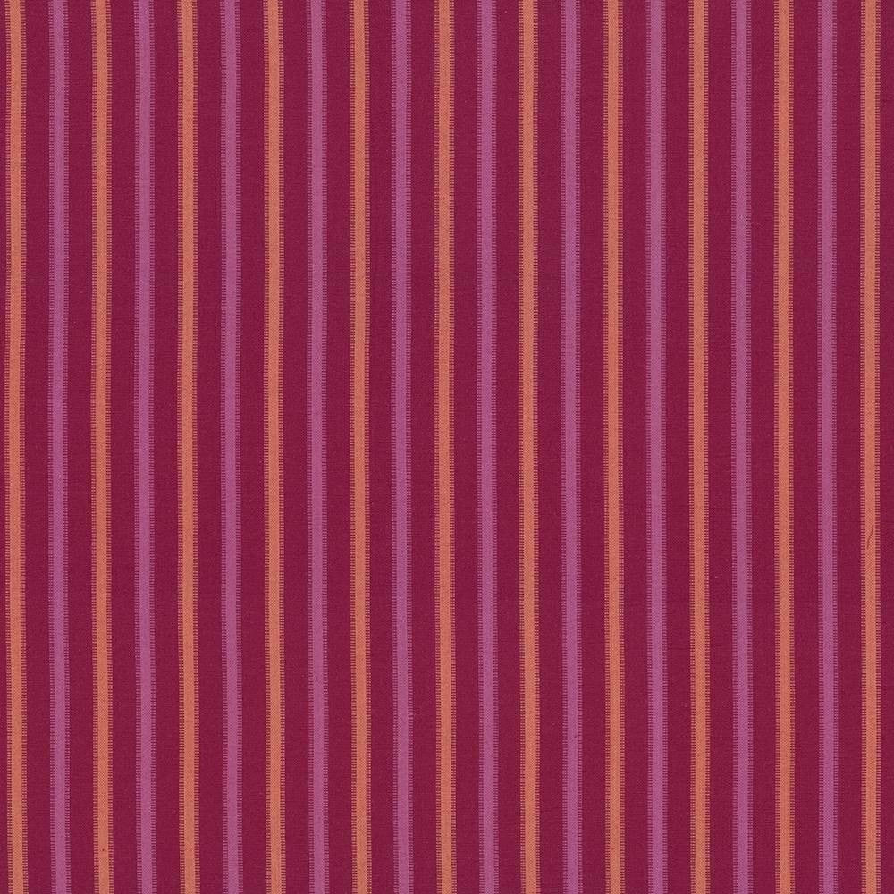Mojanda Stripe Raspberry by Kasmir Fabric 1418 INDIA H: 3 2/8 inches, V:N/A 54 - 55 - Fabric Carolina - Kasmir