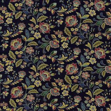 Mon Ami Midnight by Kasmir Fabric 5065 100% Cotton PAKISTAN 15,000 Wyzenbeek Double Rubs H: 54.00 inches, V: 25 2/8 inches 54 - 55 - Fabric Carolina - Kasmir