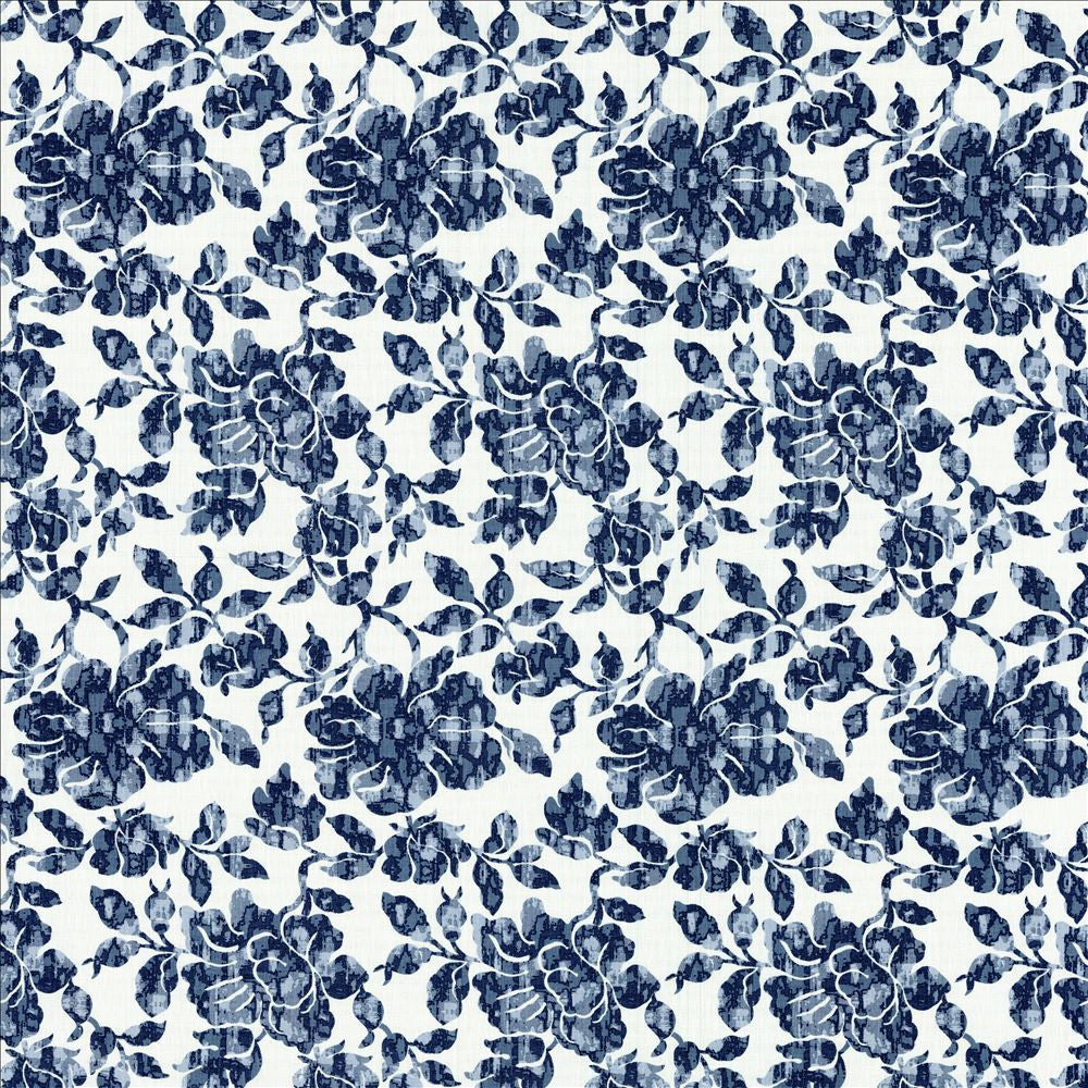 Monet Garden Navy  by Kasmir Fabric 1474 70% Cotton 25% Polyester 5% Linen  INDIA  </p><p>Repeat: Horizontal: 10 6/8 inches and Vertical: 20 inches 54  - Fabric Carolina -