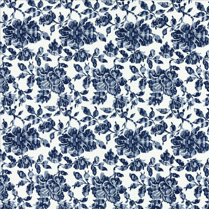 Monet Garden Navy  by Kasmir Fabric 1474 70% Cotton 25% Polyester 5% Linen  INDIA  </p><p>Repeat: Horizontal: 10 6/8 inches and Vertical: 20 inches 54  - Fabric Carolina -