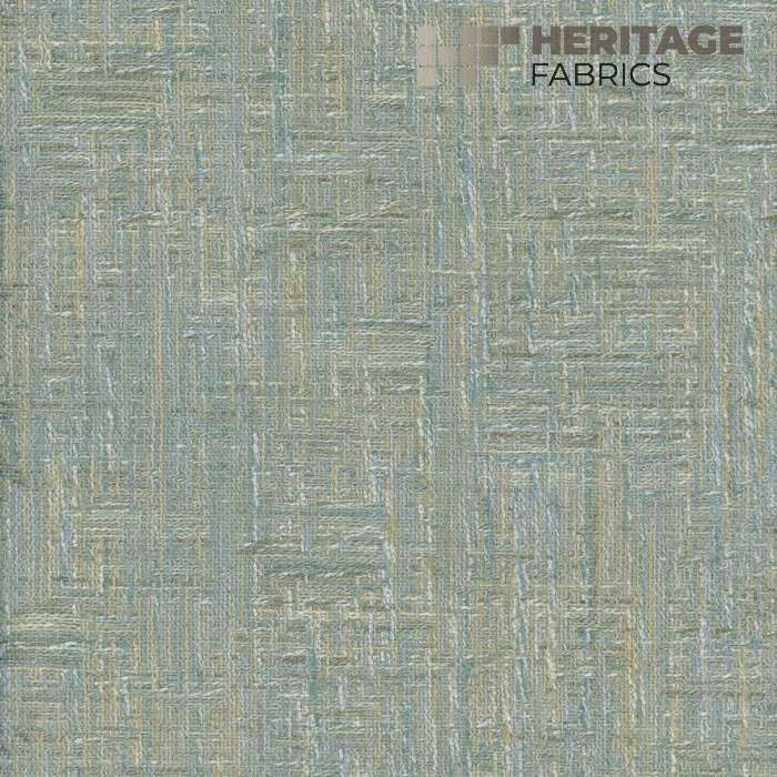 Montecito Seafoam by Heritage Fabric - 79% Poly + 21% Viscose Rayon India 51,000 Horizontal: 6.85" and Vertical: 12.25" 54" - Fabric Carolina -