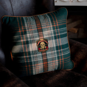 MONTEREY PLAID Green Wool Cushion (LC40154) by Mind The Gap