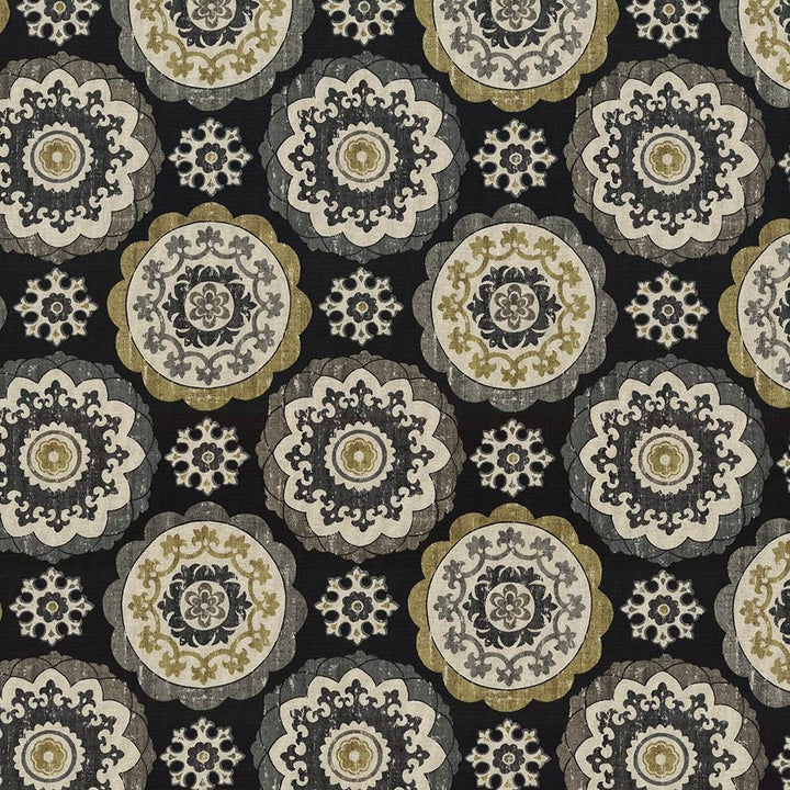 Montezuma Ebony by Kasmir Fabric 5078 89% Cotton
11% Rayon
 TURKEY </p><p>Repeat: Horizontal: 27 inches and Vertical: 27 inches 54 - 55 - Fabric Carolina -