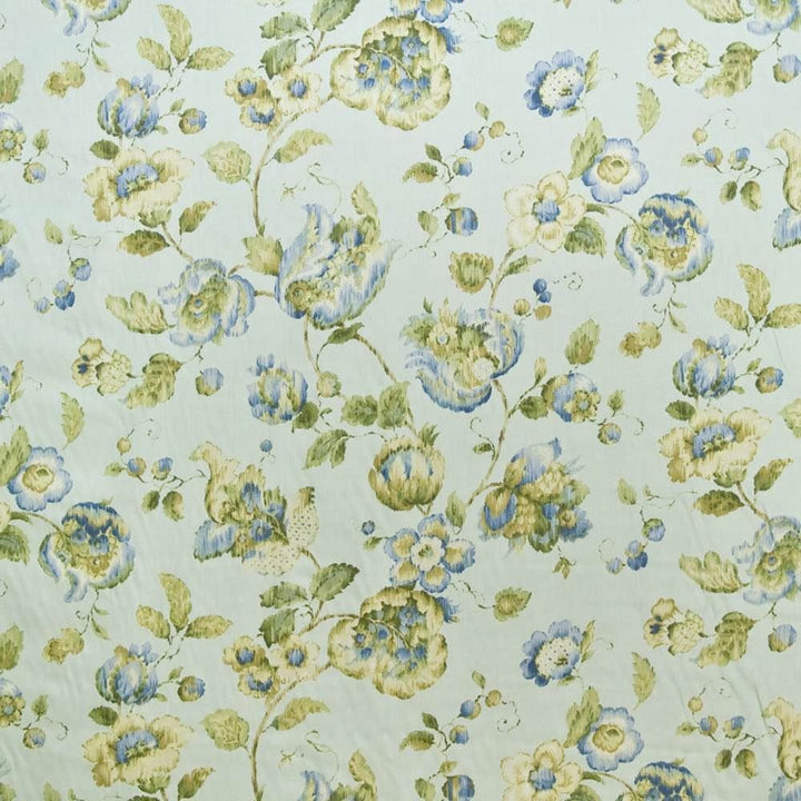 Montvue Garden Aquamarine by Kasmir Fabric 1403 100% Cotton
 KOREA 10,000 Wyzenbeek Double Rubs Horizontal: 54 inches and Vertical: 27 inches 54 - Fabric Carolina -