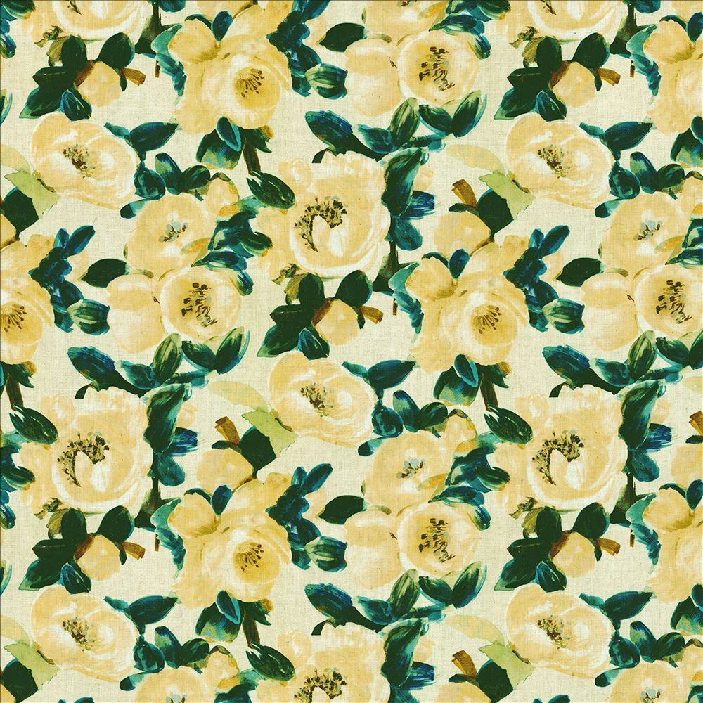Moody Springs Lemon  by Kasmir Fabric 1474 95% Polyester 5% Linen  CHINA  </p><p>Repeat: Horizontal: 27 2/8 inches and Vertical: 26 4/8 inches 54  - Fabric Carolina -