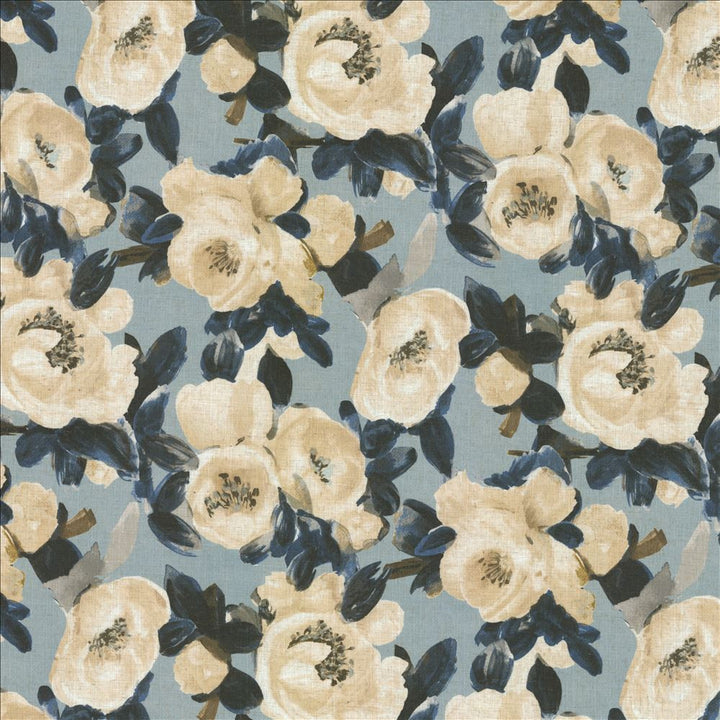 Moody Springs River  by Kasmir Fabric 1477 95% Polyester 5% Linen  CHINA  </p><p>Repeat: Horizontal: 27 2/8 inches and Vertical: 26 4/8 inches 54  - Fabric Carolina -