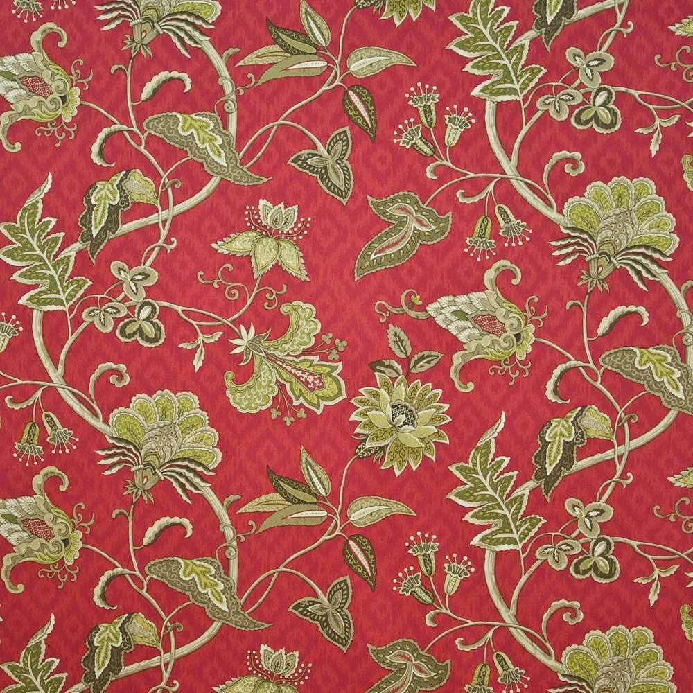 Moreland Manor Amaryllis by Kasmir Fabric 1402 100% Cotton
 PERU 42,000 Wyzenbeek Double Rubs Horizontal: 54 inches and Vertical: 27 inches 54 - Fabric Carolina -