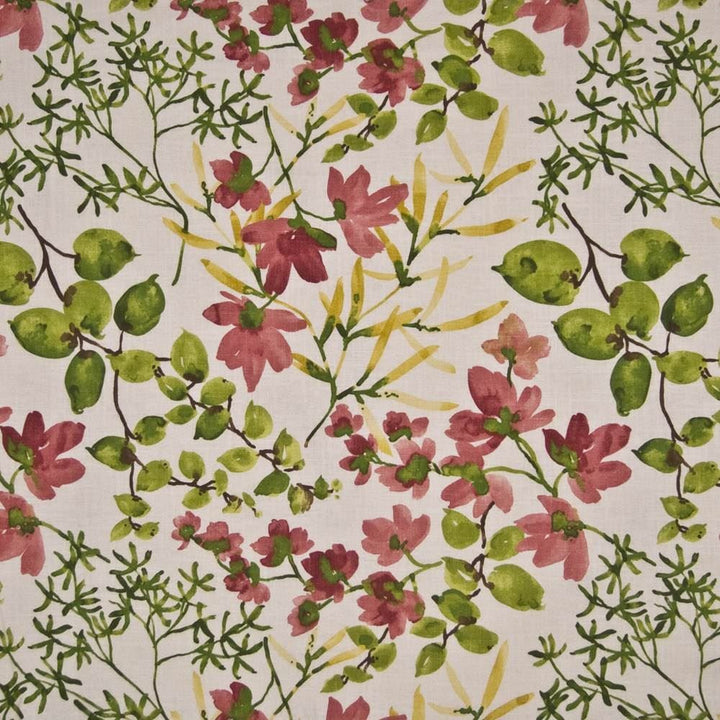Morning Bliss Raspberry by Kasmir Fabric 1387 55% Linen 45% Rayon USA 15,000 Wyzenbeek Double Rubs Horizontal: 27 inches and Vertical: 27 inches 54 - Fabric Carolina -