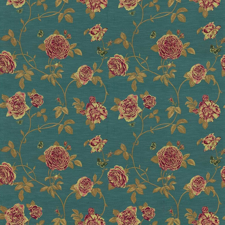 Morningside Peacock by Kasmir Fabric 1423 83% Rayon
17% Polyester
 USA </p><p>Repeat: Horizontal: 27 inches and Vertical: 27 4/8 inches 55 - 56 - Fabric Carolina -