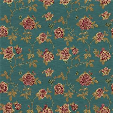 Morningside Peacock by Kasmir Fabric 1423 83% Rayon 17% Polyester USA 45,000 Wyzenbeek Double Rubs H: 27 inches, V: 27 4/8 inches 55 - 56 - Fabric Carolina - Kasmir