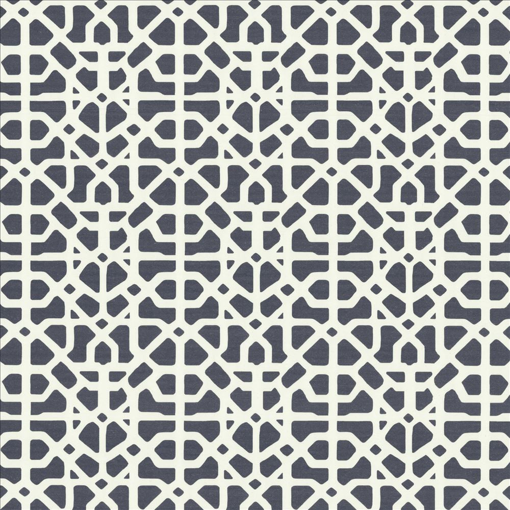 Moroccan 110 Blue by Kasmir Fabric 1454 65% Polyester
35% Cotton
 SPAIN 40,000 Martindale Cycles </p><p>Repeat: Horizontal: 11 inches and Vertical: 11 6/8 inches 110 - Fabric Carolina -