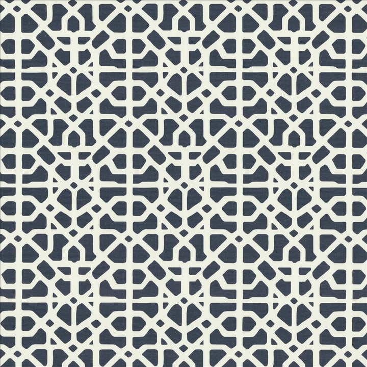 Moroccan 55 Blue  by Kasmir Fabric See sample 65% Polyester
35% Cotton
 SPAIN 40,000 Martindale Cycles </p><p>Repeat: Horizontal: 11 inches and Vertical: 11 6/8 inches 55  - Fabric Carolina -