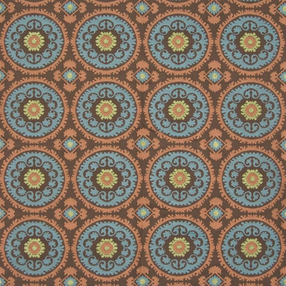 Moroccan Fantasy Pumpkin Latte by Kasmir Fabric 1387 72% Rayon
28% Polyester
 CHINA </p><p>Repeat: Horizontal: 7 4/8 inches and Vertical: 7 inches 54 - Fabric Carolina -