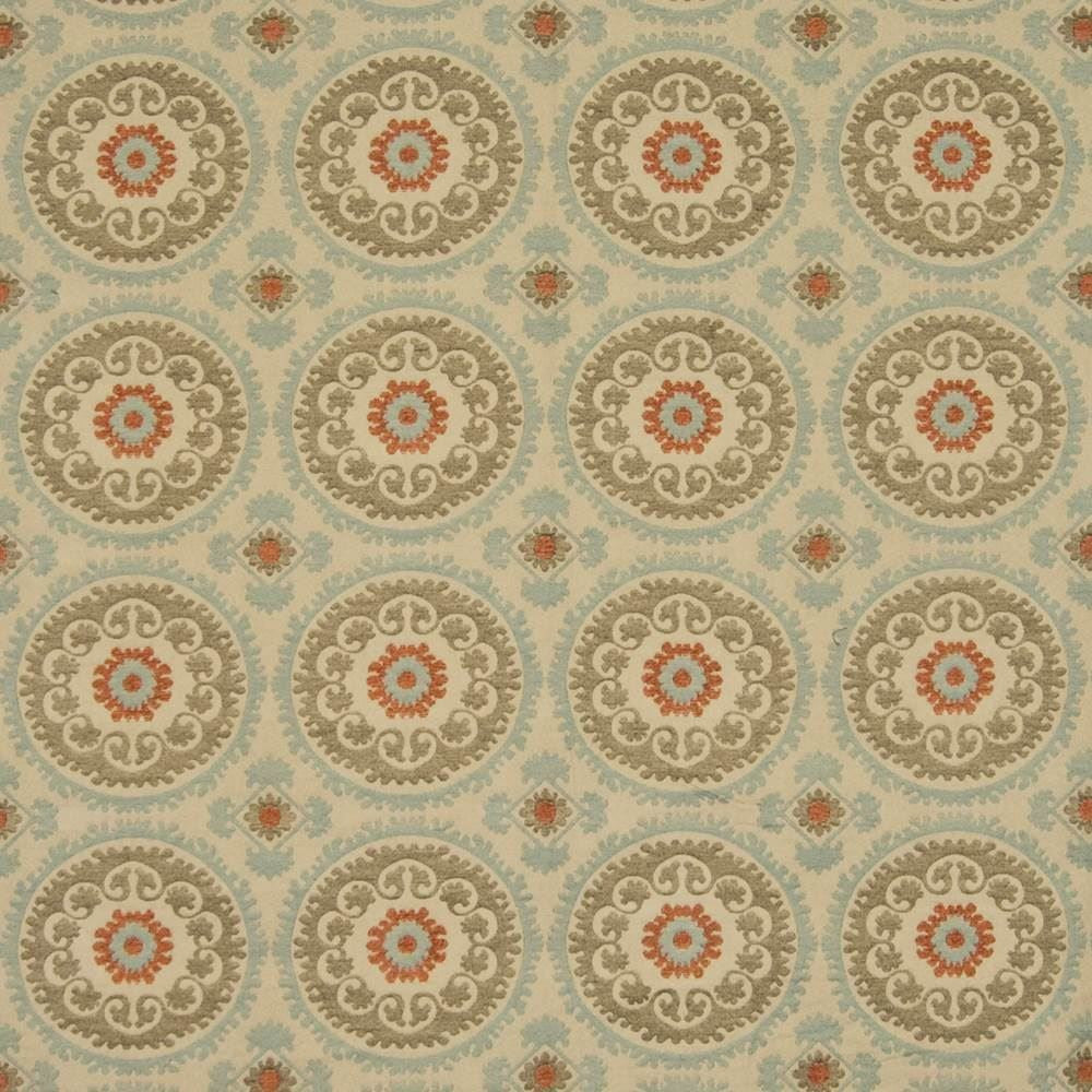 Moroccan Fantasy Sahara by Kasmir Fabric 1387 72% Rayon 28% Polyester CHINA 15,000 Wyzenbeek Double Rubs Horizontal: 7 4/8 inches and Vertical: 7 inches 54 - Fabric Carolina -