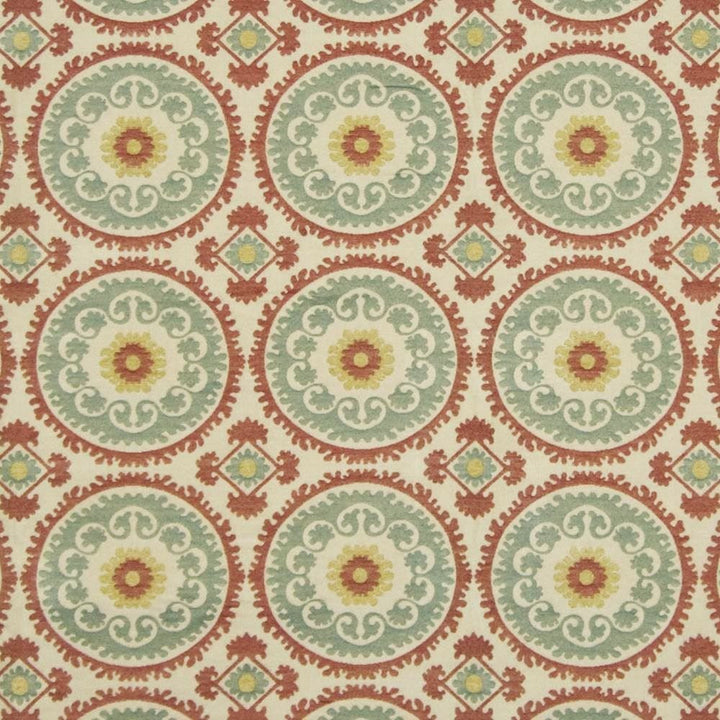 Moroccan Fantasy Tangerine by Kasmir Fabric 1388 72% Rayon
28% Polyester
 CHINA 15,000 Wyzenbeek Double Rubs Horizontal: 7 4/8 inches and Vertical: 7 inches 54 - Fabric Carolina -