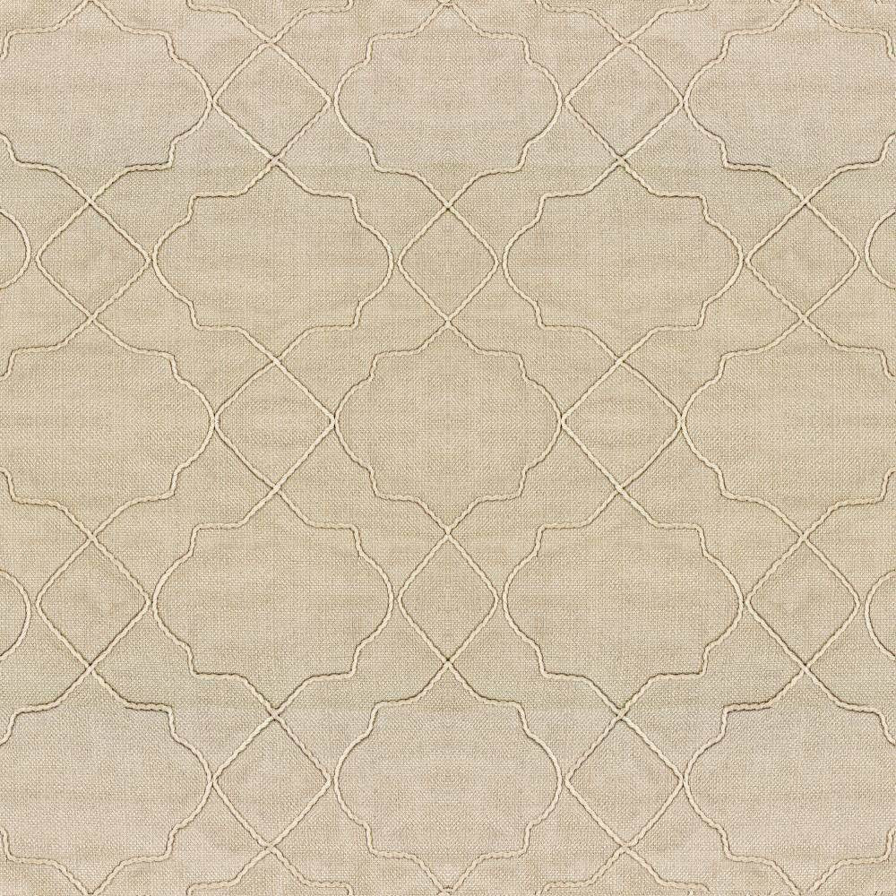 Moroccan Trellis Natural by Kasmir Fabric 5111 CHINA Not Tested H: 7 4/8 inches, V:8 inches 57 - 59 - Fabric Carolina - Kasmir