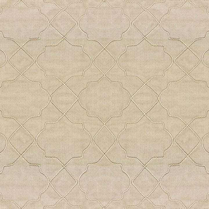 Moroccan Trellis Natural by Kasmir Fabric 5111 CHINA Not Tested H: 7 4/8 inches, V:8 inches 57 - 59 - Fabric Carolina - Kasmir