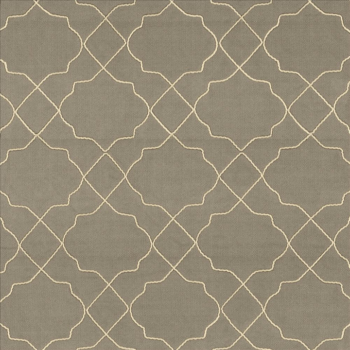 Moroccan Trellis Silver Cloud by Kasmir Fabric 5111 100% Polyester
 CHINA </p><p>Repeat: Horizontal: 7 4/8 inches and Vertical: 8 inches 57 - 59 - Fabric Carolina -