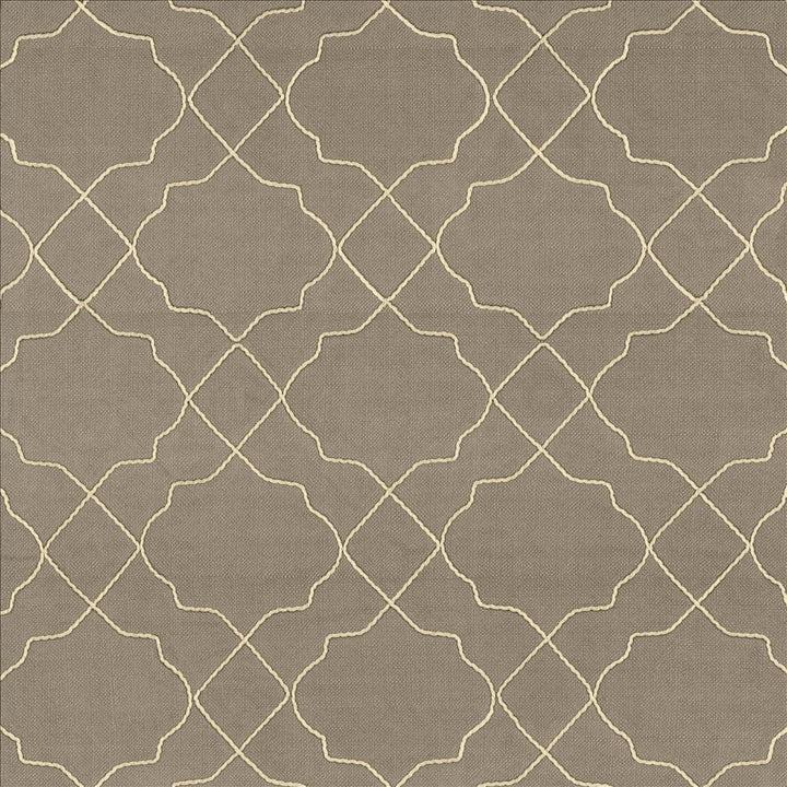 Moroccan Trellis Silver Cloud by Kasmir Fabric 5111 100% Polyester
 CHINA Not Tested </p><p>Repeat: Horizontal: 7 4/8 inches and Vertical: 8 inches 57 - Fabric Carolina -