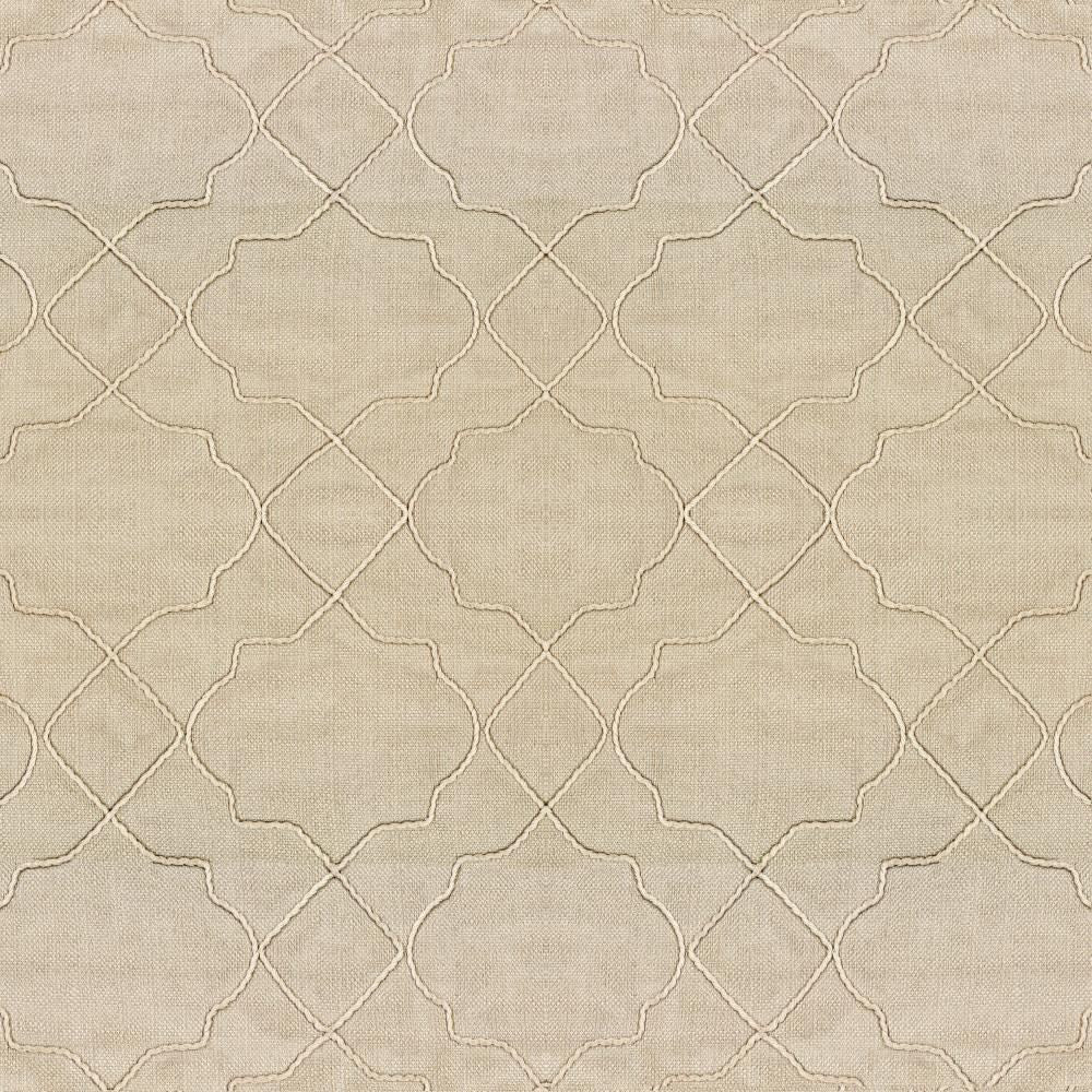 Moroccan Trellis Natural by Kasmir Fabric 5111 100% Polyester
 CHINA </p><p>Repeat: Horizontal: 7 4/8 inches and Vertical: 8 inches 57 - 59 - Fabric Carolina -
