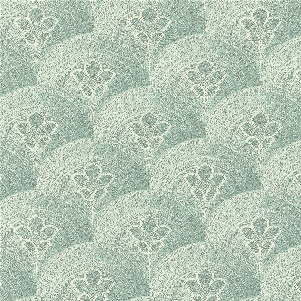Mosaic Motif Lagoon by Kasmir Fabric 1453 92% Ramie
8% Cotton
 FRANCE 10,000 Martindale Cycles </p><p>Repeat: Horizontal: 12 5/8 inches and Vertical: 12 5/8 inches 59 - Fabric Carolina -