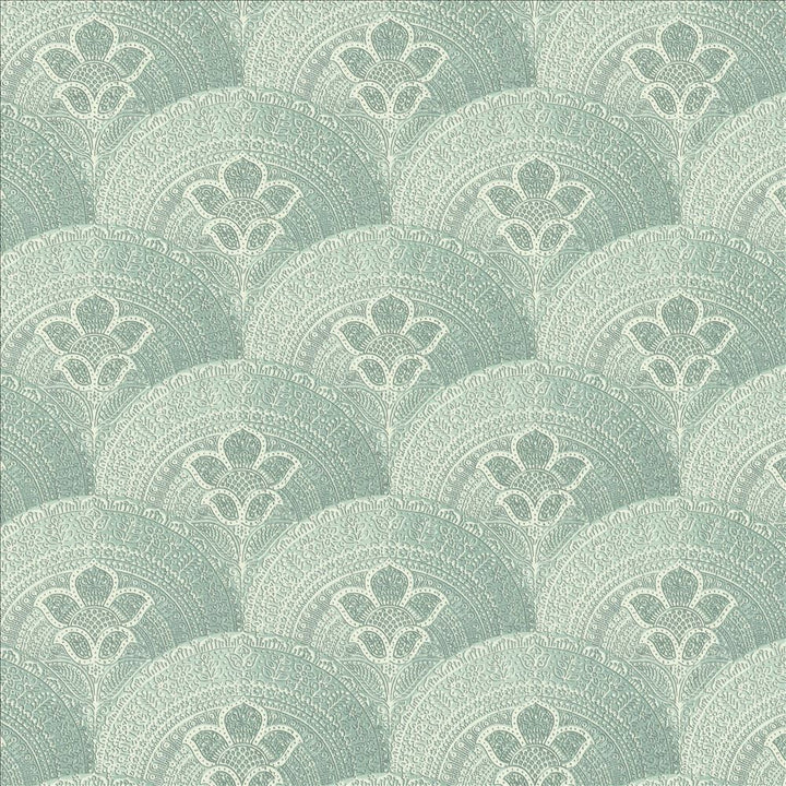 Mosaic Motif Lagoon by Kasmir Fabric 1453 92% Ramie
8% Cotton
 FRANCE 10,000 Martindale Cycles </p><p>Repeat: Horizontal: 12 5/8 inches and Vertical: 12 5/8 inches 59 - Fabric Carolina -