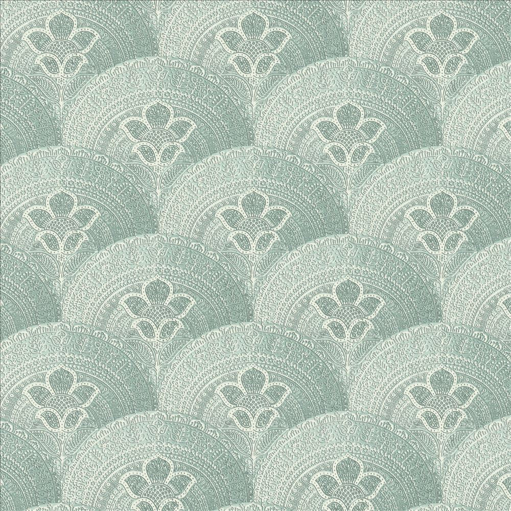 Mosaic Motif Lagoon by Kasmir Fabric 1453 92% Ramie
8% Cotton
 FRANCE </p><p>Repeat: Horizontal: 12 5/8 inches and Vertical: 12 5/8 inches 59 - Fabric Carolina -