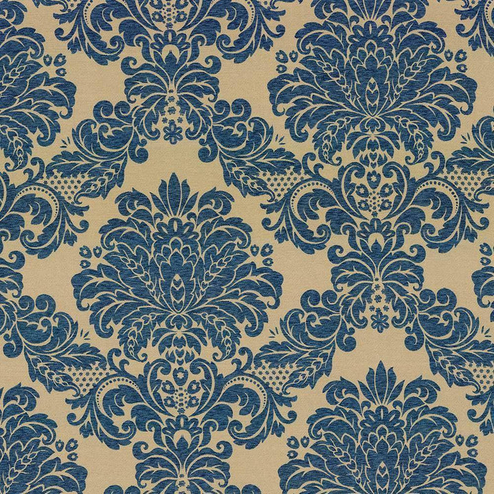 Mosler Prussian by Kasmir Fabric 8001 CHINA 30,000 Wyzenbeek Double Rubs H: 29 inches, V:29 inches 54 - 56 - Fabric Carolina - Kasmir