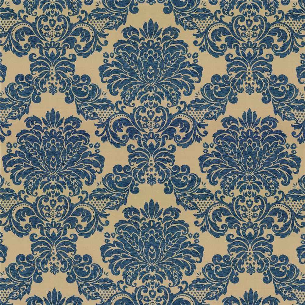 Mosler Prussian by Kasmir Fabric 8001 75% Polyester
25% Rayon
 CHINA 30,000 Wyzenbeek Double Rubs </p><p>Repeat: Horizontal: 29 inches and Vertical: 29 inches 54 - Fabric Carolina -