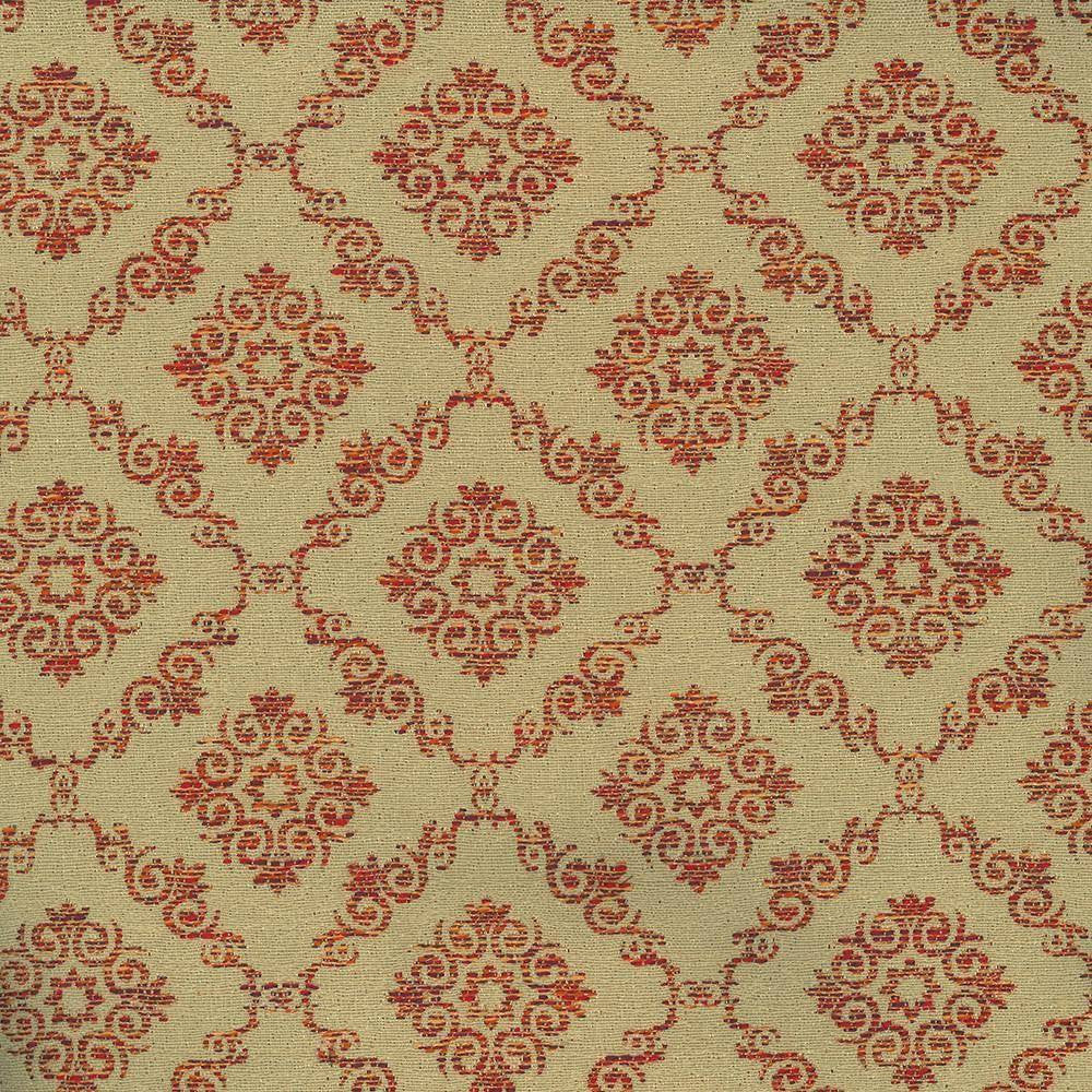 Mosler Trellis Spice by Kasmir Fabric 8001 CHINA 30,000 Wyzenbeek Double Rubs H: 4 inches, V:4 inches 54 - 56 - Fabric Carolina - Kasmir