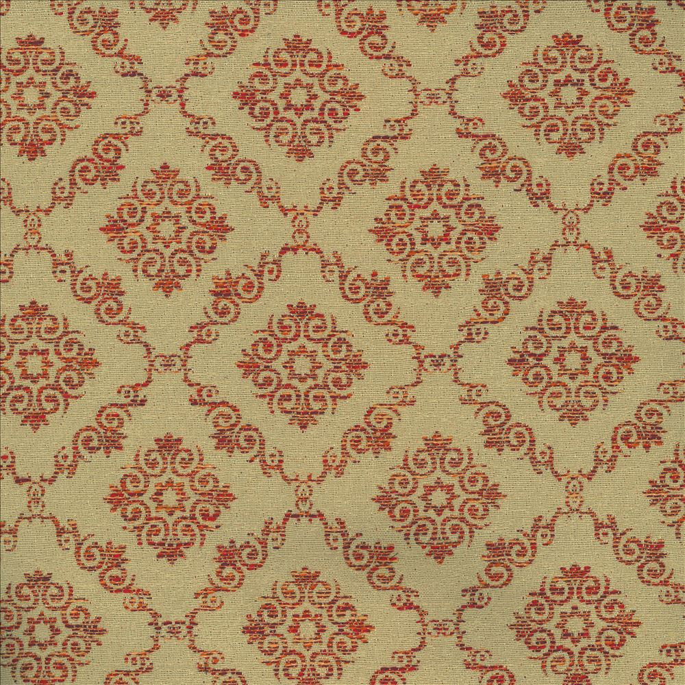 Mosler Trellis Spice by Kasmir Fabric 8001 75% Polyester
25% Rayon
 CHINA 30,000 Wyzenbeek Double Rubs Horizontal: 4 inches and Vertical: 4 inches 54 - Fabric Carolina -