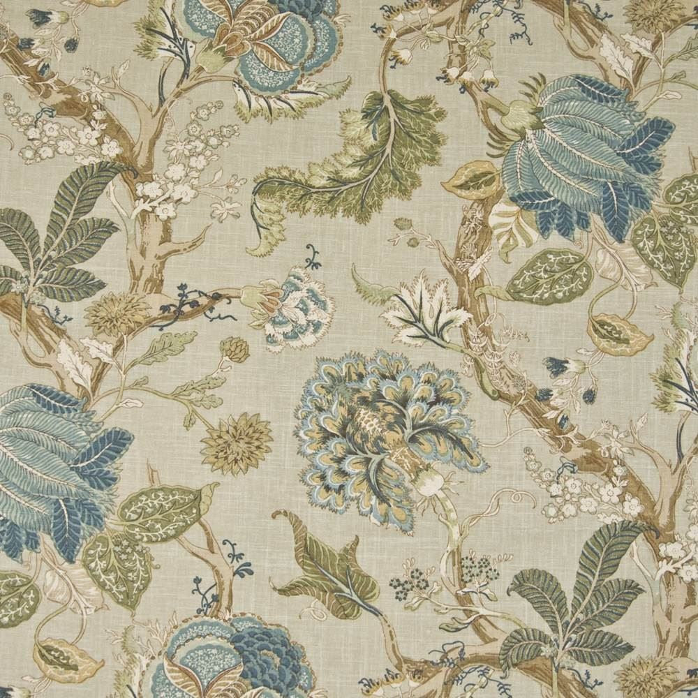 Motley Sea Glass by Kasmir Fabric 1371 55% Linen
45% Rayon
 USA </p><p>Repeat: Horizontal: 27 inches and Vertical: 36 inches 54 - Fabric Carolina -