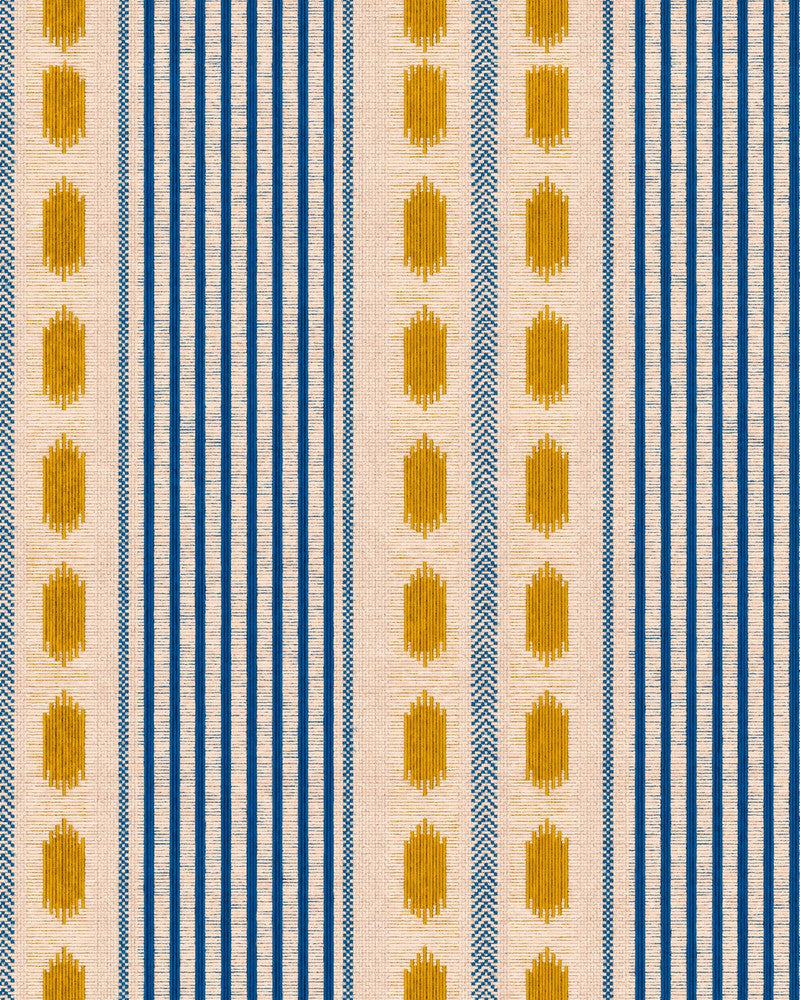 Mouassine Turmeric Wallpaper by Mind the Gap Designer Wallpaper TALES OF MAGHREB Textured Matte Made in Europe Paste the wall 1 roll x 20.47 x 9.8 yards - Swanky Fabrics -