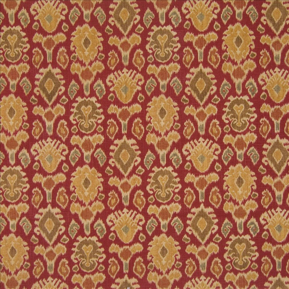 Mowgli Chili by Kasmir Fabric 1367 55% Linen
45% Rayon
 CHINA </p><p>Repeat: Horizontal: 18 inches and Vertical: 18 inches 54 - Fabric Carolina -