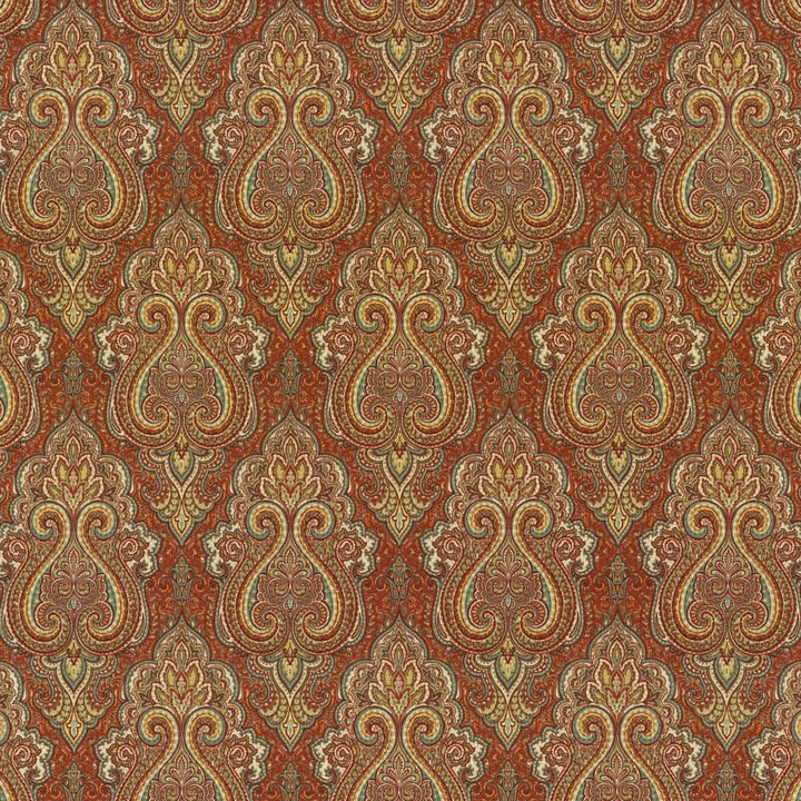 Nagina Cayenne by Kasmir Fabric 5121 100% Cotton
 UAE </p><p>Repeat: Horizontal: 9 inches and Vertical: 17 4/8 inches 54 - 55 - Fabric Carolina -